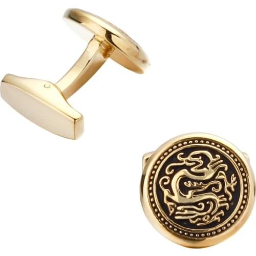 KC high quality gold star Chinese buckle copper wedding men long Xiu Cufflinks wholesale manufacturers