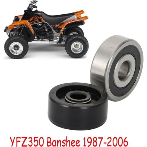 Pack -2 ATV Impeller Shaft Water Pump Bearing + oil seal for Yamaha YFZ350 Banshee 350 1987-2006 YFZ 350