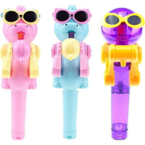 Creative Kids Eating Lollipops Robot Lollipop Candy Stand Holder Educational Toy for Children Decompression Games Kids Gifts