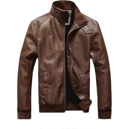 YG6047-A1357 spring Autumn 2020 new Korean version mens fashion tide casual cool PU leather jacket cheap wholesale