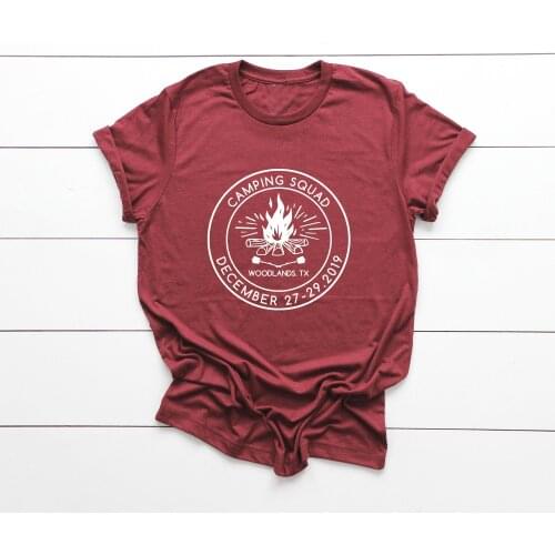 Camp Squad Girls Weekend Matching t Shirts travel slogan women fashion cotton casual girl gift tees vintage young tops M026