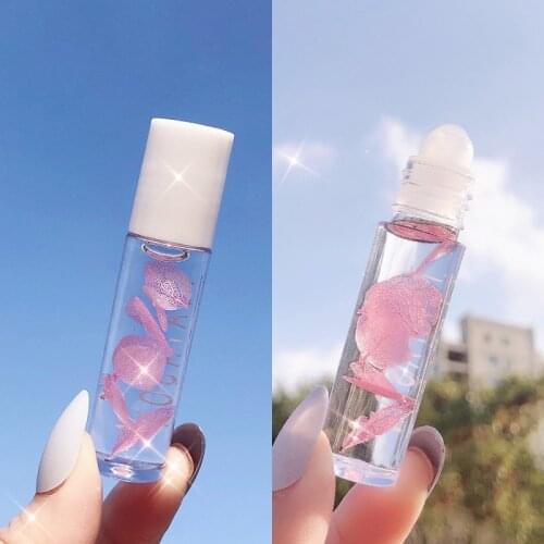 Petal Lip Oil Transparent Lip Gloss Clear Sexy Cute Balm Liquid Lipstick Moisturizing Plumper Women Lip Gel Lip Care Lip Plumper