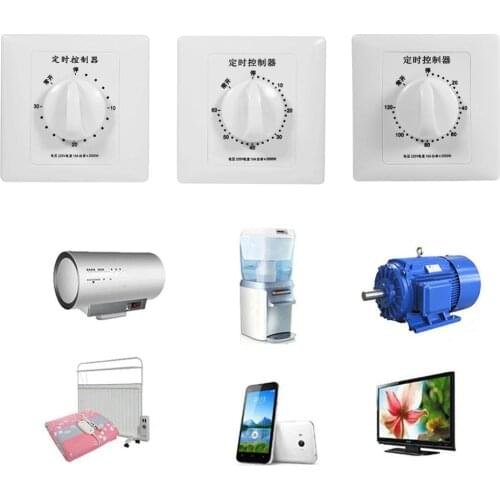 Timer switch AC 220V Mechanical Timer Swtich Electronic Digital Time Countdown Control Interruptor 30/60/120 Intelligent Timer