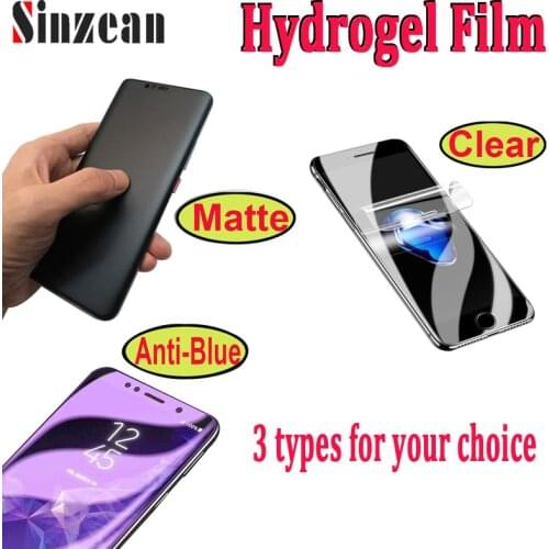 100pcs For IPHONE 13/11 Pro/XR/XS Clear/Matte/Anti-blue 3D Soft hydrogel film Screen Protector For IPHONE 12 Pro Max/678 Plus