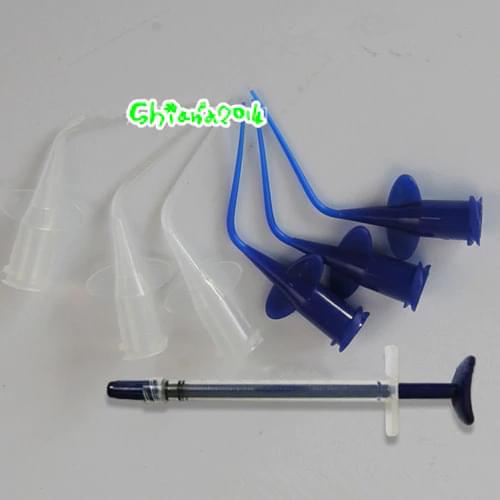 50pcs Dental Disposable Syringe Tip Irrigation Rinse Tips Dental teeth whitening Flexible Composite Resin Rinse Tip Endo