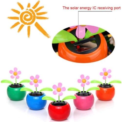 Desk Dancing Toy Rocking Multipurpose Bright-colored Mini Car Dancing Flower for Office