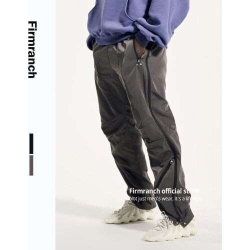 Firmranch New 2021 Men/Women Archive Function VIBE Fashion Multi Pockets Slacks Pants INS Sport Cargo Pants Side Zipper Overalls