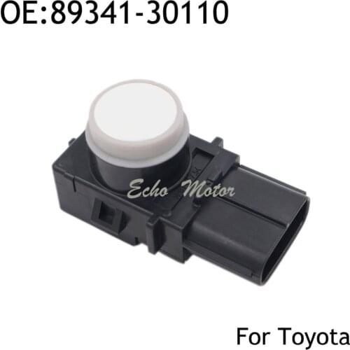 New 89341-30110 188400-8080 PDC Parking Ultrasonic Sensor White Color For Toyota