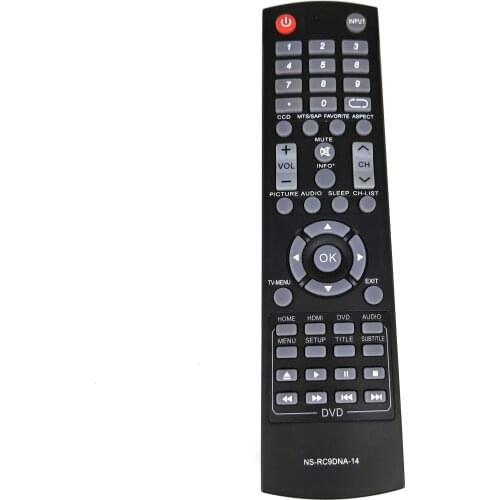 NEW NS-RC9DNA-14 Replace Remote for Insignia TV DVD NS24ED310NA15B NS-24ED310NA15B