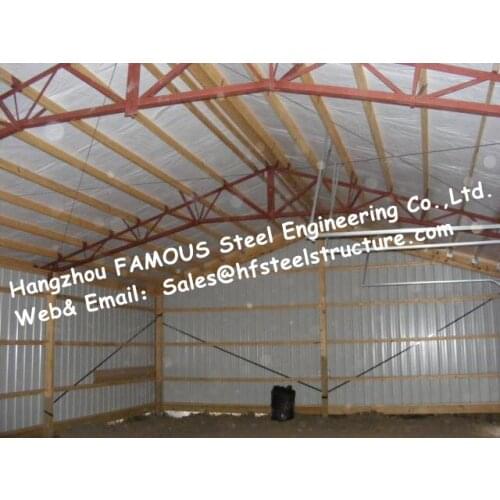 Chicken Poultry Shed Steel Construction and Animal Farm Building Steel Cow Shade Supplied by China Contractor