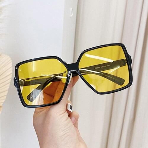 Oversize Square Sunglasses Women 2020 New Oculos Classic Orange Vintage Sun Glasses Personality For Men Retro Shades UV400 Male
