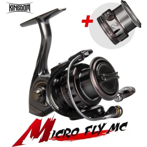 Kingdom MC Spinning Fishing Reels 800 1000 2000 3000 Carbon Braking Disc light Double Spool Fresh & Salt water Jigging Bait Reel