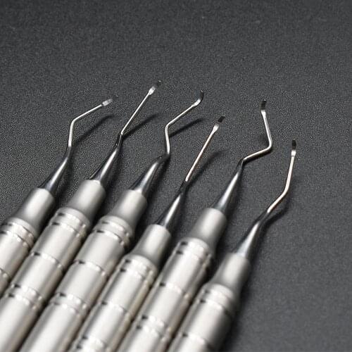 6 pcs Dental scaler scaling instrument Dental lab equipment dentistry with steel box