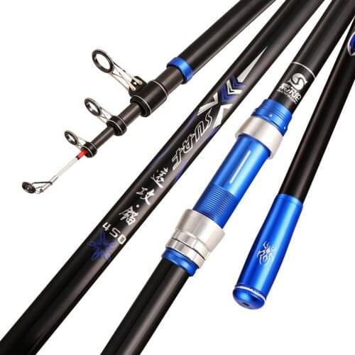 2.4m -4.5m Telescopic Fishing Rod Super Light Super Hard 25kg Fish Weight Fishing Olta Distance Throwing Cane Fishing Gear Pesca