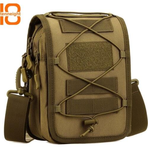 TENNEIGHT Outdoor Military Molle Tactical Messenger Bag Nylon multi-purpose shoulder bag riding backpack Sport climbing Camping