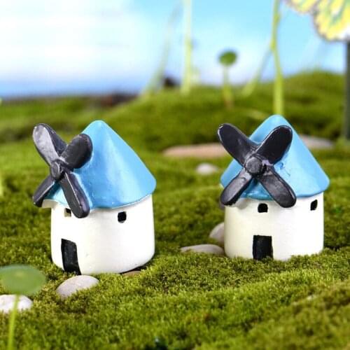Windmill Castle House Miniature Fairy Garden Home Decoration Houses Mini Craft Micro Landscaping Decor DIY Accessories