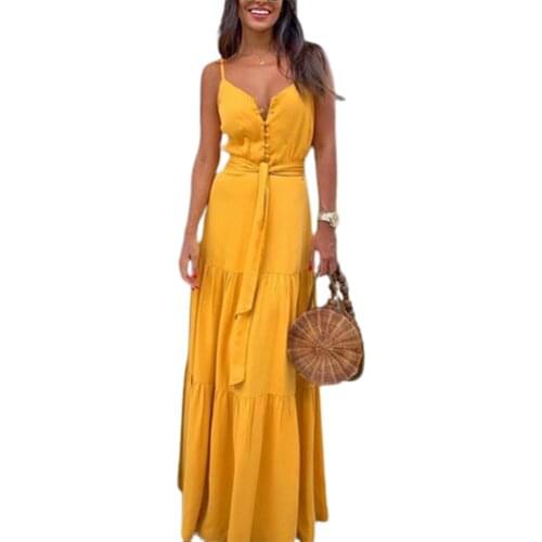 Zebery Summer Dresses With Buttons