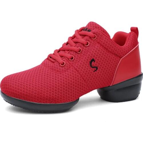 NEW Woman Breath Dance Shoes Sports Feature Soft Outsole Hot Sale Sneakers Female Practice Shoes Modern Dance Jazz Shoes