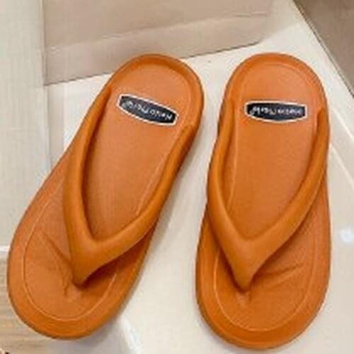 2021 New Summer Shoes Bathroom Slippers Slides Outdoor Indoor Shoes Women Thick Bottom Platform Wedges Sea Flip-Flop Sandals