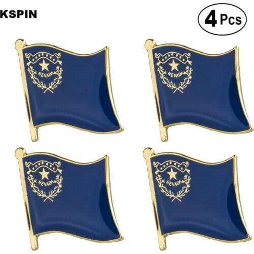 U.S.A Nevada Flag Pin Lapel Pin Badge Brooch Icons 4pcs