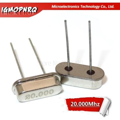 10PCS 20.000M 20.000Mhz 20 Mhz igMopnrq Quartz Crystal Resonator Passive Oscillator HC 49S New HC-49S
