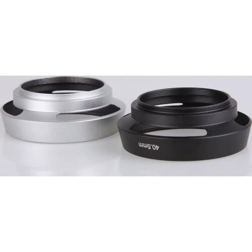 10PCS Black/Silver Metal Camera Lens Hood Thread Mount 37mm 39mm 40.5mm 43mm 46mm 49mm 52mm 55mm 58mm