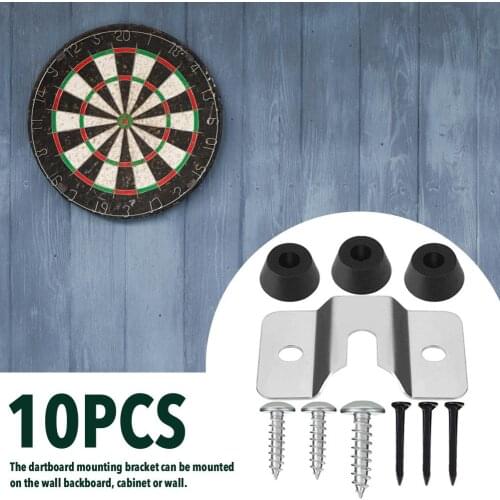 10pcs Dartboard Mounting Bracket Kit Dart Board Mounting Bracket Set Hanging Wall Hook Dartboard Mounting Bracket Dart Board Set