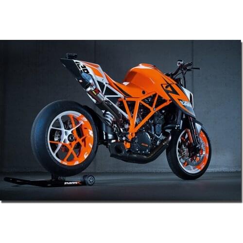 1290 Super Duke Muscle Motorcycle Poster Wall Art Canvas Cloth Fabric Print Painting for Home Decor