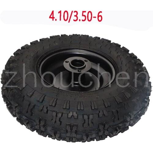 4.10/3.50-6 pneu e jante caber todos os modelos atv go kart mini quad 47cc 49cc snowplow pneus snowmobile