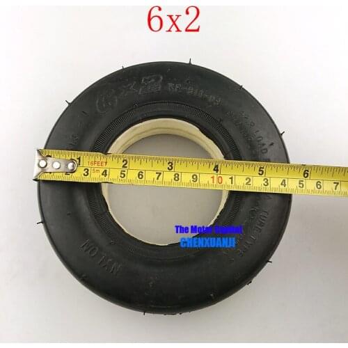 6X2 Solid tire 6x2 Pneumatic tyre inner tube Electric Scooter Wheel Chair Truck Use 6" Tire Tyre F0 Pneumatic Trolley Cart