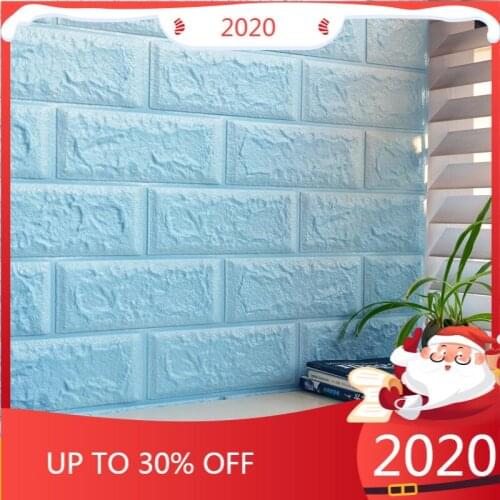 70*77cm DIY 3D Brick Wall Stickers Home Decoration Living Room Bedroom Decor PE Foam Bedroom Wall Decor