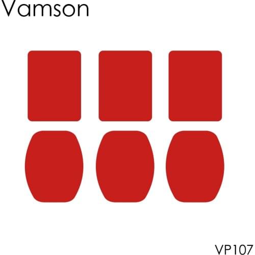 Vamson for Go Pro9 Accessories 6 Pcs VHB 3M Adhesive Sticky Surface Curved Flat Sticker for GoPro Hero 9 8 7 6 5 VP107