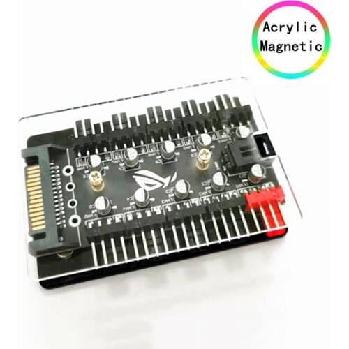 AURA ARGB RGBW 12V 4pin 5V 3pin Splitter Hub Case w/ Tape & Extension Adapter LED Strip Light PC RGB Fan Cooler