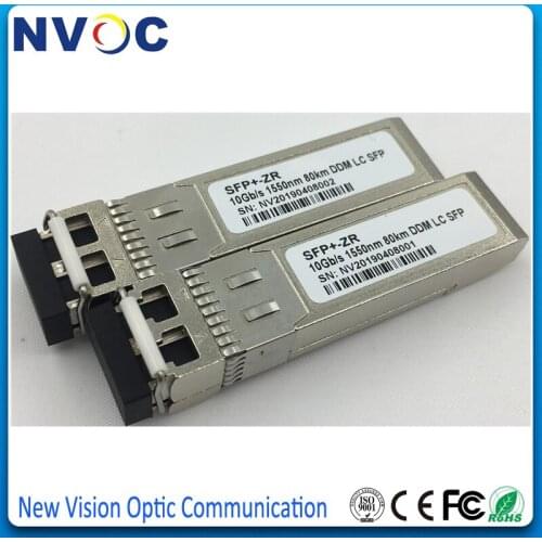 Free Shipping 10G 1550nm 80km SFP ZR DDM Dual LC connector CDR Tansceiver,10GBASE-ZR/ZW SFP+ SM DX 1550nm 80km DOM LC Module