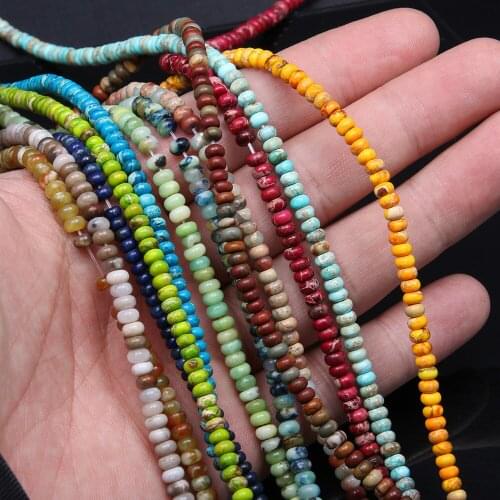 Natural Stone Round Shape Beading crystal Abacus Loose beads For jewelry making DIY Necklace Bracelet Accessories
