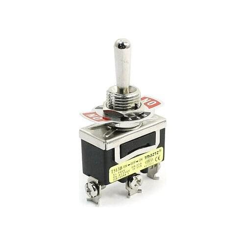 Black Toggle Switch Wobble Lever SPDT ON/OFF/ON 3 Position 380V 15A
