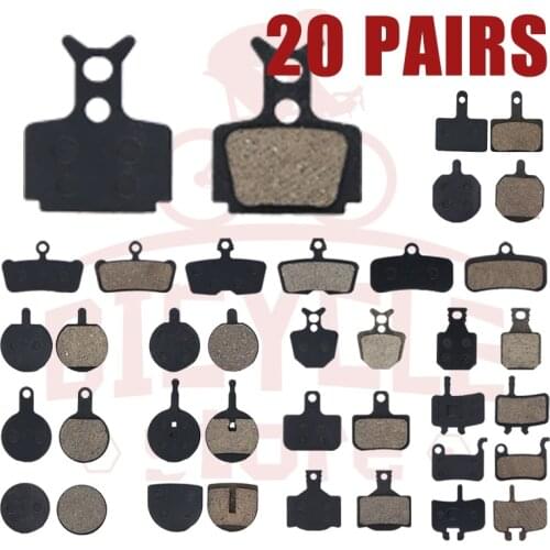 20 Pairs (40pcs) Bike Disc Brake Pads Resin Mtb Bicycle Multiple For SHIMANO SRAM AVID HAYES MAGURA Mountain Bicycle Parts