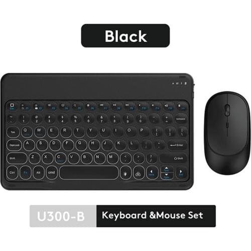 For iPad Keyboard and Mouse Combo, Wireless Bluetooth Keyboard Teclado for iPad Xiaomi Samsung Huawei Tablet Android IOS Windows