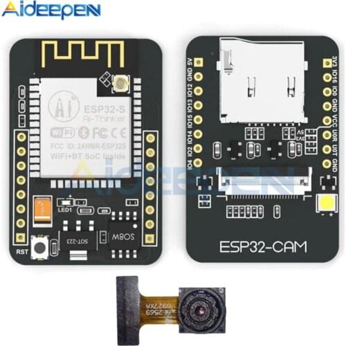 ESP32-CAM WiFi Bluetooth Module with OV2640 Camera Module Development Board ESP32 Support OV2640 and OV7670 Cameras 5V