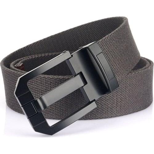 Canvas Belts for Men Fashion Metal Pin Buckle Military Tactical Strap Male Elastic Belt for Pants Jeans Men Women Casual Belt