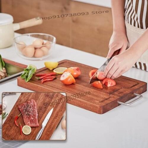 Imported Cutting Board Solid Wood Sabili Household Cutting Board Knife Board Whole Wood Rectangular Cutting Board Kitchen C