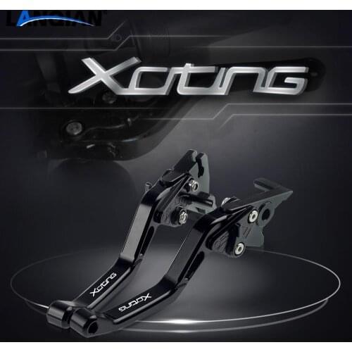 For KYMCO XCITING Motorcycle Short Aluminum Adjustable Brake Clutch Levers XCITING 250 300 400 500 All Years Accessories