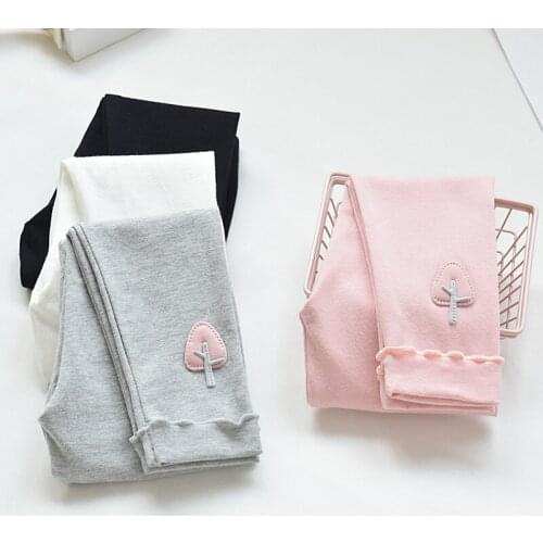 Girls' leggings spring and autumn thin style foreign style childrens trousers new cotton summer childrens trousers