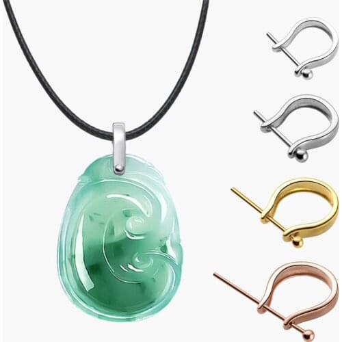 MEETSOFT Genuine 925 Sterling Silver Colorful Pendant clip Special of DIY Handmade Necklace Decoration Fine jewelry Accessories