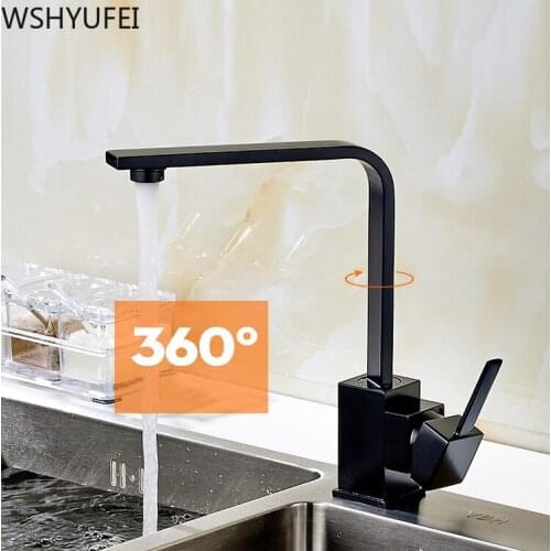 Fashion cool copper black spray paint kitchen sink dish faucet washbasin hot and cold water mixing faucet free shipping