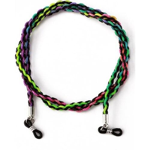 Fashion PU Nylon Glasses Chain Eyeglasses Cord Neck Strap Women Men Sports Run Non-slip Glasses Holder Rope Eyewear Accessories