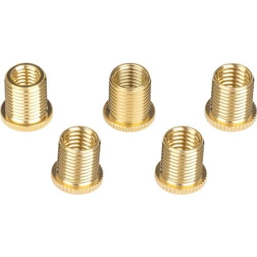 Set of 5 Auto Replacement Gear Shift Knob Head Thread Nuts Insert Set M10x1.5