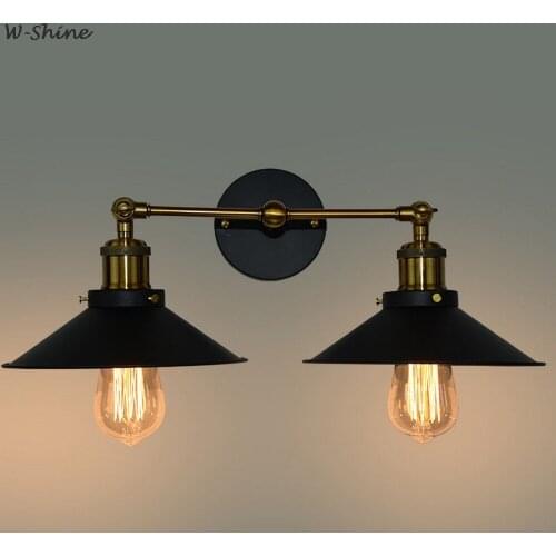 Lampara Wall Lamp Pared Wall Lights E27 110-220V Wandlamp Vintage LED Wall Lights Bar Lamps Mirror Light Loft Home Decorstion