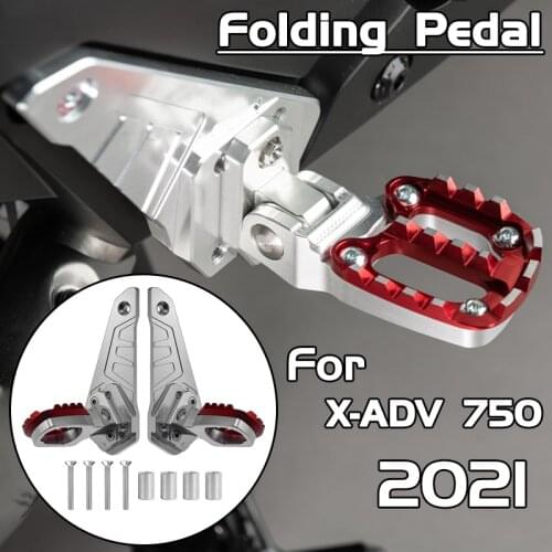 MKLIGHTECH Rear foot Stand Rearset Footrest FOR HONDA X ADV X-ADV 750 XADV 2021 Motorcycle Foot Peg Pedal Passenger Rearsets