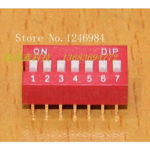 [SA]Taiwan Huanda DIP switch DIP switch DIP switch seven combinations of the original DS-07--100PCS/LOT